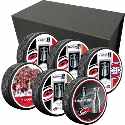 Шайба Carolina Hurricanes Mustang Products 2026 Stanley Cup Champions Six- Pack