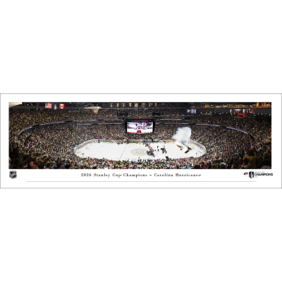 Панорама Carolina Hurricanes Blakeway Panoramas 2026 Stanley Cup Champions 13.5 x 40 Unframed