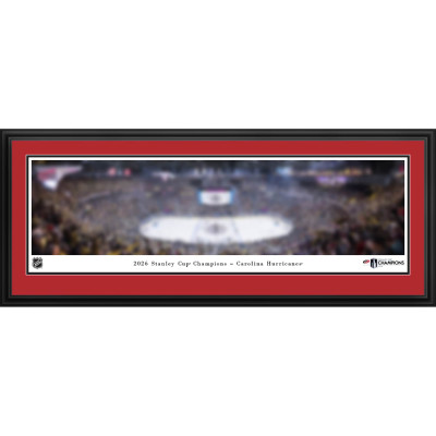 Панорама Carolina Hurricanes Blakeway Panoramas 2026 Stanley Cup Champions 18 x 44 Deluxe Frame