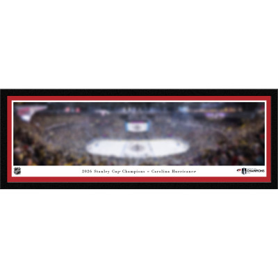 Панорама Carolina Hurricanes Blakeway Panoramas 2026 Stanley Cup Champions 15 x 41.5 Select Frame