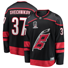 Джерси Carolina Hurricanes Andrei Svechnikov Fanatics Black 2026 Stanley Cup Champions Home Breakaway Джерси Carolina Hurricanes Andrei Svechnikov Fanatics Black 2026 Stanley Cup Champions Home Breakaway