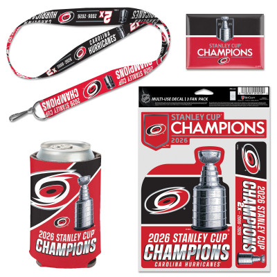 Carolina Hurricanes WinCraft 2026 Stanley Cup Champions Four-Piece Fan Pack