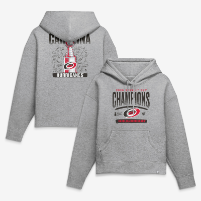 Женская Толстовка Carolina Hurricanes Gray 2026 Stanley Cup Champions Roster Signature