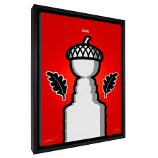 Carolina Hurricanes S. Preston Art & Designs 2026 Stanley Cup Champions 18 x 26 Minimalist Limited Edition Framed Canvas Wrap Carolina Hurricanes S. Preston Art & Designs 2026 Stanley Cup Champions 18 x 26 Minimalist Limited Edition Framed Canvas Wrap