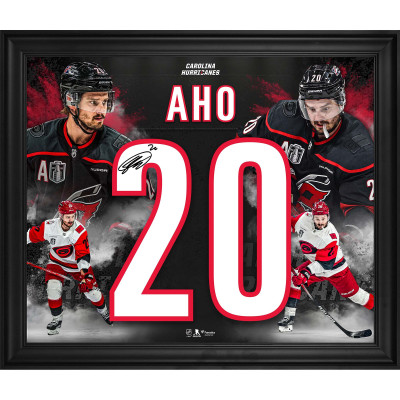 Джерси с автографом Sebastian Aho Carolina Hurricanes Fanatics Authentic 2026 Stanley Cup Champions Framed 20 x 24 Number Collage