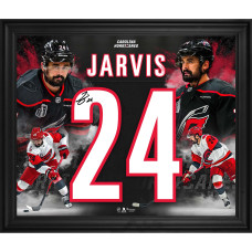 Джерси с автографом Seth Jarvis Carolina Hurricanes Fanatics Authentic 2026 Stanley Cup Champions Framed 20 x 24 Number Collage Джерси с автографом Seth Jarvis Carolina Hurricanes Fanatics Authentic 2026 Stanley Cup Champions Framed 20 x 24 Number Collage
