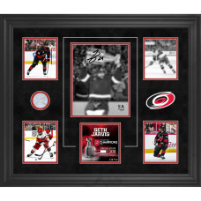 Seth Jarvis Carolina Hurricanes Autographed Fanatics Authentic 2026 Stanley Cup Champions Framed 20 x 24 Collage with a Piece of Game-Used Net from the 2026 Stanley Cup Final - Limited Edition of 100 Seth Jarvis Carolina Hurricanes Autographed Fanatics Authentic 2026 Stanley Cup Champions Framed 20 x 24 Collage with a Piece of Game-Used Net from the 2026 Stanley Cup Final - Limited Edition of 100