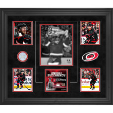 Andrei Svechnikov Carolina Hurricanes Autographed Fanatics Authentic 2026 Stanley Cup Champions Framed 20 x 24 Collage with a Piece of Game-Used Net from the 2026 Stanley Cup Final - Limited Edition of 100 Andrei Svechnikov Carolina Hurricanes Autographed Fanatics Authentic 2026 Stanley Cup Champions Framed 20 x 24 Collage with a Piece of Game-Used Net from the 2026 Stanley Cup Final - Limited Edition of 100