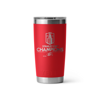 Термос Carolina Hurricanes YETI Red 2026 Stanley Cup Champions 20oz. Rambler with Magslider Lid