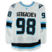 Игровая джерси Mikhail Sergachev Utah Mammoth Fanatics Authentic #98 White Worn During Round One of the 2026 Stanley Cup Playoffs vs. Vegas Golden Knights