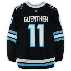 Игровая джерси Dylan Guenther Utah Mammoth Fanatics Authentic #11 Black Worn During Round One of the 2026 Stanley Cup Playoffs vs. Vegas Golden Knights