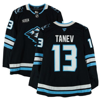Игровая джерси Brandon Tanev Utah Mammoth Fanatics Authentic #13 Black Worn During Round One of the 2026 Stanley Cup Playoffs vs. Vegas Golden Knights