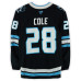 Игровая джерси Ian Cole Utah Mammoth Fanatics Authentic #28 Black Worn During Round One of the 2026 Stanley Cup Playoffs vs. Vegas Golden Knights