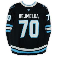 Игровая джерси Karel Vejmelka Utah Mammoth Fanatics Authentic #70 Black Worn During Round One of the 2026 Stanley Cup Playoffs vs. Vegas Golden Knights