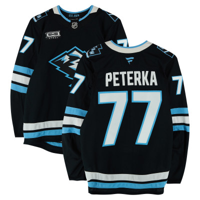 Игровая джерси JJ Peterka Utah Mammoth Fanatics Authentic #77 Black Worn During Round One of the 2026 Stanley Cup Playoffs vs. Vegas Golden Knights