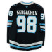 Игровая джерси Mikhail Sergachev Utah Mammoth Fanatics Authentic #98 Black Worn During Round One of the 2026 Stanley Cup Playoffs vs. Vegas Golden Knights
