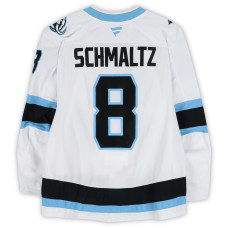 Игровая джерси Nick Schmaltz Utah Mammoth Fanatics Authentic #8 White Worn During Round One of the 2026 Stanley Cup Playoffs vs. Vegas Golden Knights
