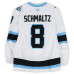 Игровая джерси Nick Schmaltz Utah Mammoth Fanatics Authentic #8 White Worn During Round One of the 2026 Stanley Cup Playoffs vs. Vegas Golden Knights