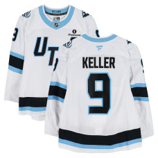 Игровая джерси Clayton Keller Utah Mammoth Fanatics Authentic #9 White Worn During Round One of the 2026 Stanley Cup Playoffs vs. Vegas Golden Knights