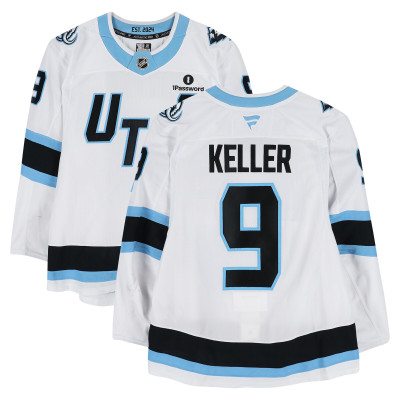 Игровая джерси Clayton Keller Utah Mammoth Fanatics Authentic #9 White Worn During Round One of the 2026 Stanley Cup Playoffs vs. Vegas Golden Knights