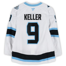 Игровая джерси Clayton Keller Utah Mammoth Fanatics Authentic #9 White Worn During Round One of the 2026 Stanley Cup Playoffs vs. Vegas Golden Knights