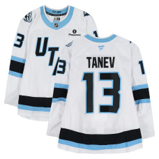 Игровая джерси Brandon Tanev Utah Mammoth Fanatics Authentic #13 White Worn During Round One of the 2026 Stanley Cup Playoffs vs. Vegas Golden Knights
