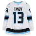Игровая джерси Brandon Tanev Utah Mammoth Fanatics Authentic #13 White Worn During Round One of the 2026 Stanley Cup Playoffs vs. Vegas Golden Knights