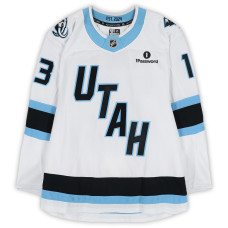 Игровая джерси Brandon Tanev Utah Mammoth Fanatics Authentic #13 White Worn During Round One of the 2026 Stanley Cup Playoffs vs. Vegas Golden Knights