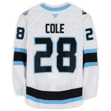 Игровая джерси Ian Cole Utah Mammoth Fanatics Authentic #28 White Worn During Round One of the 2026 Stanley Cup Playoffs vs. Vegas Golden Knights