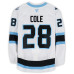 Игровая джерси Ian Cole Utah Mammoth Fanatics Authentic #28 White Worn During Round One of the 2026 Stanley Cup Playoffs vs. Vegas Golden Knights