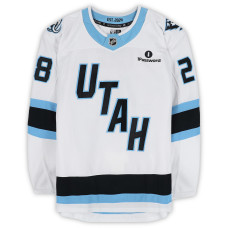 Игровая джерси Ian Cole Utah Mammoth Fanatics Authentic #28 White Worn During Round One of the 2026 Stanley Cup Playoffs vs. Vegas Golden Knights