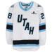 Игровая джерси Ian Cole Utah Mammoth Fanatics Authentic #28 White Worn During Round One of the 2026 Stanley Cup Playoffs vs. Vegas Golden Knights