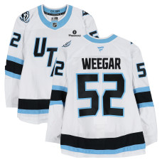Игровая джерси MacKenzie Weegar Utah Mammoth Fanatics Authentic #52 White Worn During Round One of the 2026 Stanley Cup Playoffs vs. Vegas Golden Knights