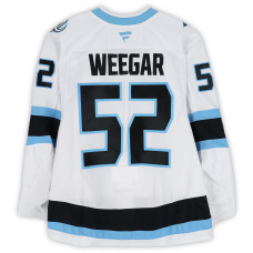 Игровая джерси MacKenzie Weegar Utah Mammoth Fanatics Authentic #52 White Worn During Round One of the 2026 Stanley Cup Playoffs vs. Vegas Golden Knights