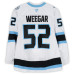 Игровая джерси MacKenzie Weegar Utah Mammoth Fanatics Authentic #52 White Worn During Round One of the 2026 Stanley Cup Playoffs vs. Vegas Golden Knights