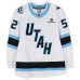 Игровая джерси MacKenzie Weegar Utah Mammoth Fanatics Authentic #52 White Worn During Round One of the 2026 Stanley Cup Playoffs vs. Vegas Golden Knights