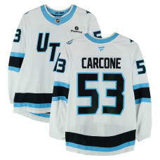 Игровая джерси Michael Carcone Utah Mammoth Fanatics Authentic #53 White Worn During Round One of the 2026 Stanley Cup Playoffs vs. Vegas Golden Knights