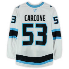 Игровая джерси Michael Carcone Utah Mammoth Fanatics Authentic #53 White Worn During Round One of the 2026 Stanley Cup Playoffs vs. Vegas Golden Knights