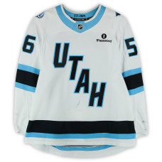 Игровая джерси Kailer Yamamoto Utah Mammoth Fanatics Authentic #56 White Worn During Round One of the 2026 Stanley Cup Playoffs vs. Vegas Golden Knights
