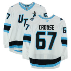 Игровая джерси Lawson Crouse Utah Mammoth Fanatics Authentic #67 White Worn During Round One of the 2026 Stanley Cup Playoffs vs. Vegas Golden Knights