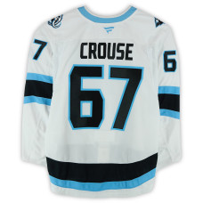 Игровая джерси Lawson Crouse Utah Mammoth Fanatics Authentic #67 White Worn During Round One of the 2026 Stanley Cup Playoffs vs. Vegas Golden Knights