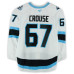 Игровая джерси Lawson Crouse Utah Mammoth Fanatics Authentic #67 White Worn During Round One of the 2026 Stanley Cup Playoffs vs. Vegas Golden Knights