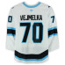 Игровая джерси Karel Vejmelka Utah Mammoth Fanatics Authentic #70 White Worn During Round One of the 2026 Stanley Cup Playoffs vs. Vegas Golden Knights