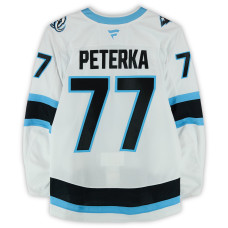 Игровая джерси JJ Peterka Utah Mammoth Fanatics Authentic #77 White Worn During Round One of the 2026 Stanley Cup Playoffs vs. Vegas Golden Knights