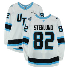 Игровая джерси Kevin Stenlund Utah Mammoth Fanatics Authentic #82 White Worn During Round One of the 2026 Stanley Cup Playoffs vs. Vegas Golden Knights