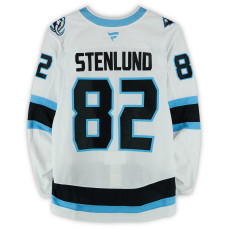 Игровая джерси Kevin Stenlund Utah Mammoth Fanatics Authentic #82 White Worn During Round One of the 2026 Stanley Cup Playoffs vs. Vegas Golden Knights
