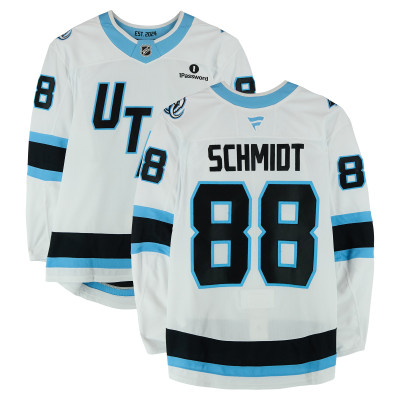 Игровая джерси Nate Schmidt Utah Mammoth Fanatics Authentic #88 White Worn During Round One of the 2026 Stanley Cup Playoffs vs. Vegas Golden Knights