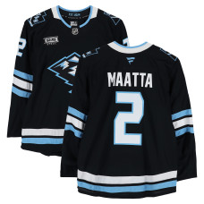 Olli Maatta Utah Mammoth Fanatics Authentic -Issued #2 Black Authentic Pro Jersey from the 2026 Stanley Cup Playoffs Olli Maatta Utah Mammoth Fanatics Authentic -Issued #2 Black Authentic Pro Jersey from the 2026 Stanley Cup Playoffs