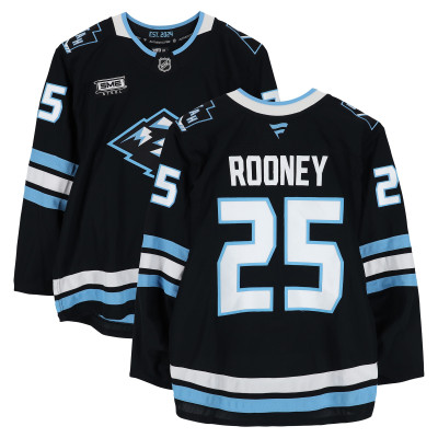 Kevin Rooney Utah Mammoth Fanatics Authentic -Issued #25 Black Authentic Pro Jersey from the 2026 Stanley Cup Playoffs