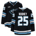 Kevin Rooney Utah Mammoth Fanatics Authentic -Issued #25 Black Authentic Pro Jersey from the 2026 Stanley Cup Playoffs